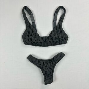 Skims Quilted set gray Bra Bottom Small